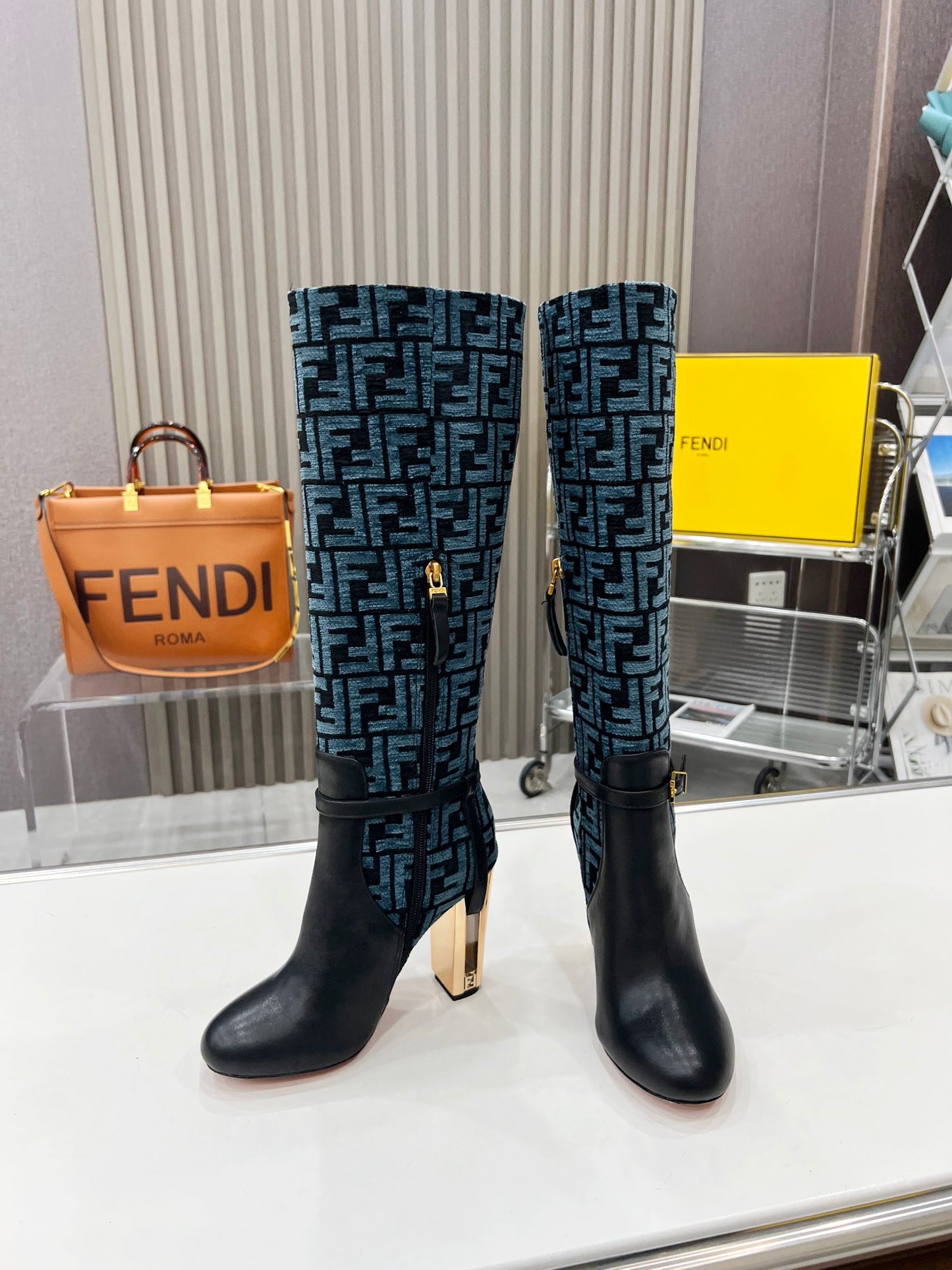 Fendi Boot's Genuine leather ankle
