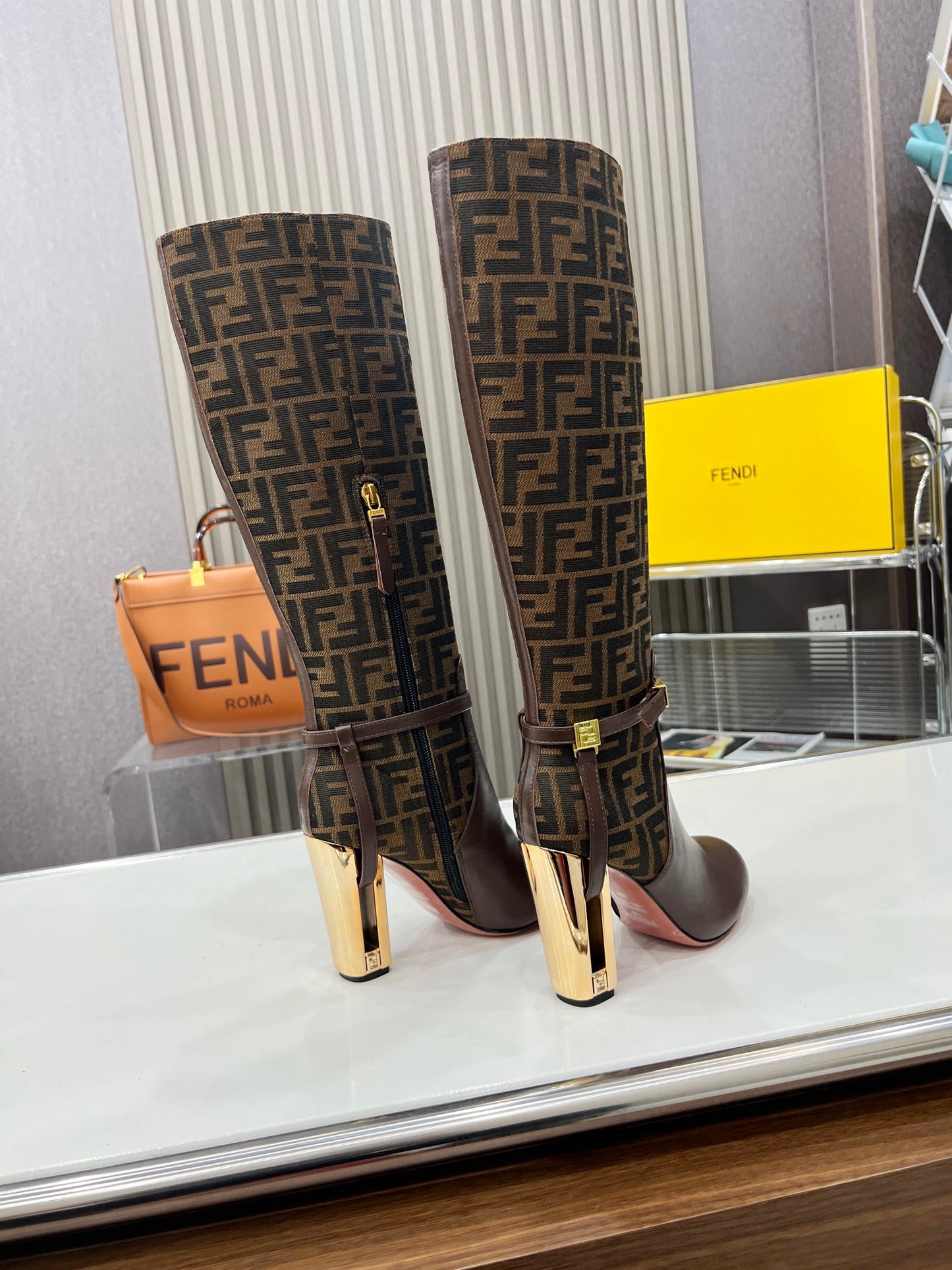Fendi Boot's Genuine leather ankle