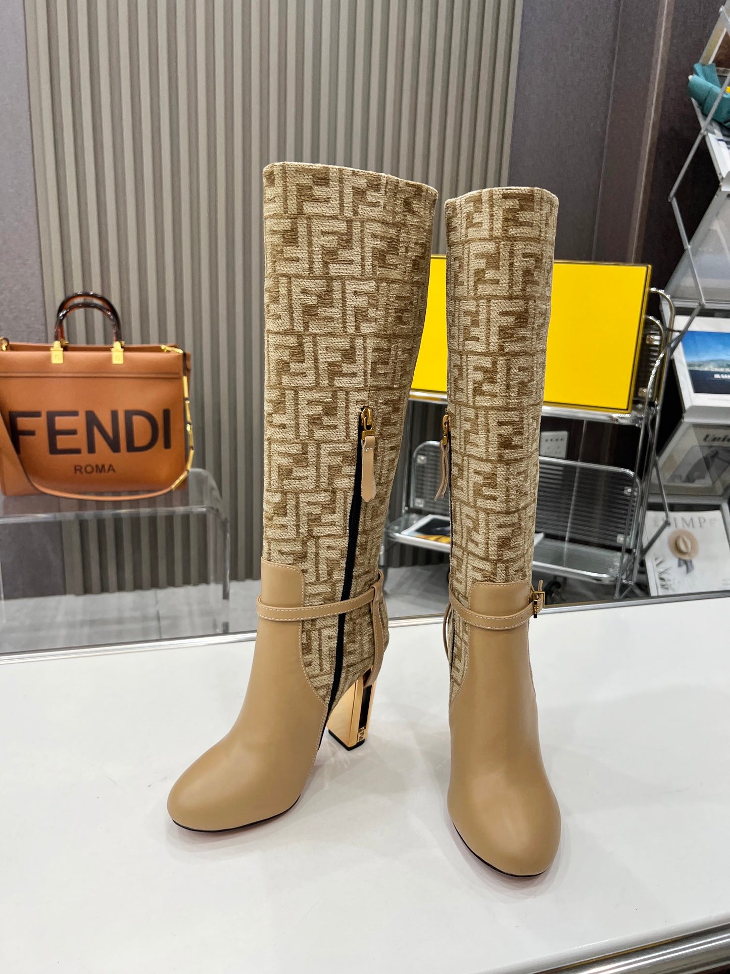 Fendi Boots Genuine leather Ankle