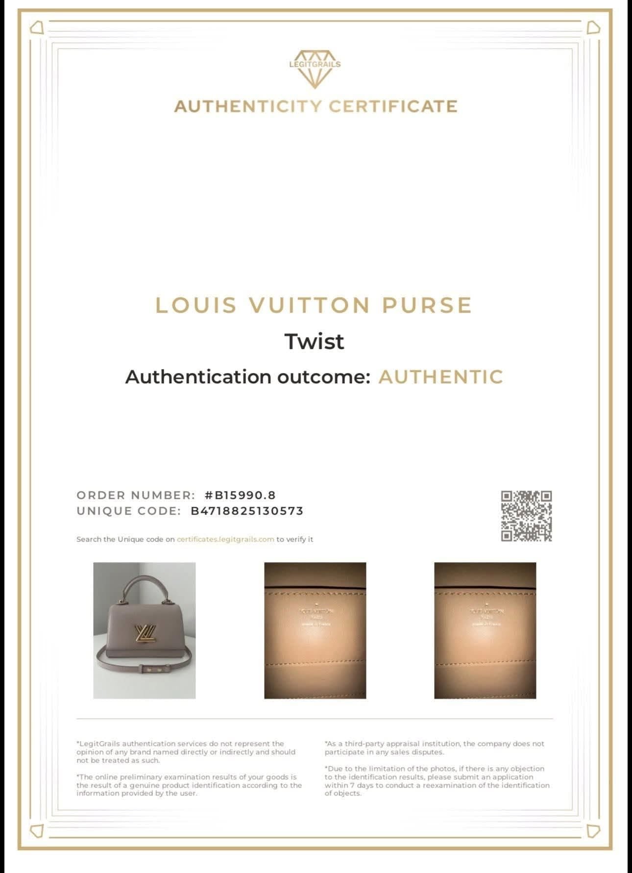 Louis Vuitton Twist One Handle PM en cuir Taurillon