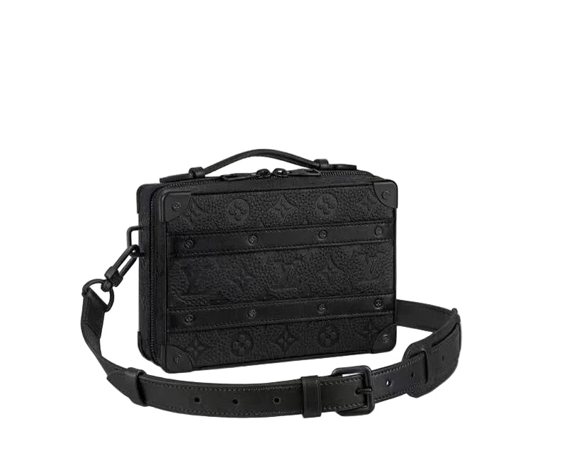 Louis Vuitton Monogram Macassar Handle Soft Trunk Black