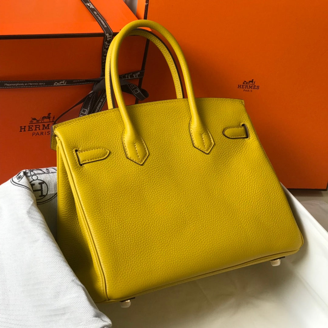 hermes birkin bag Yellow S,about 30 cm