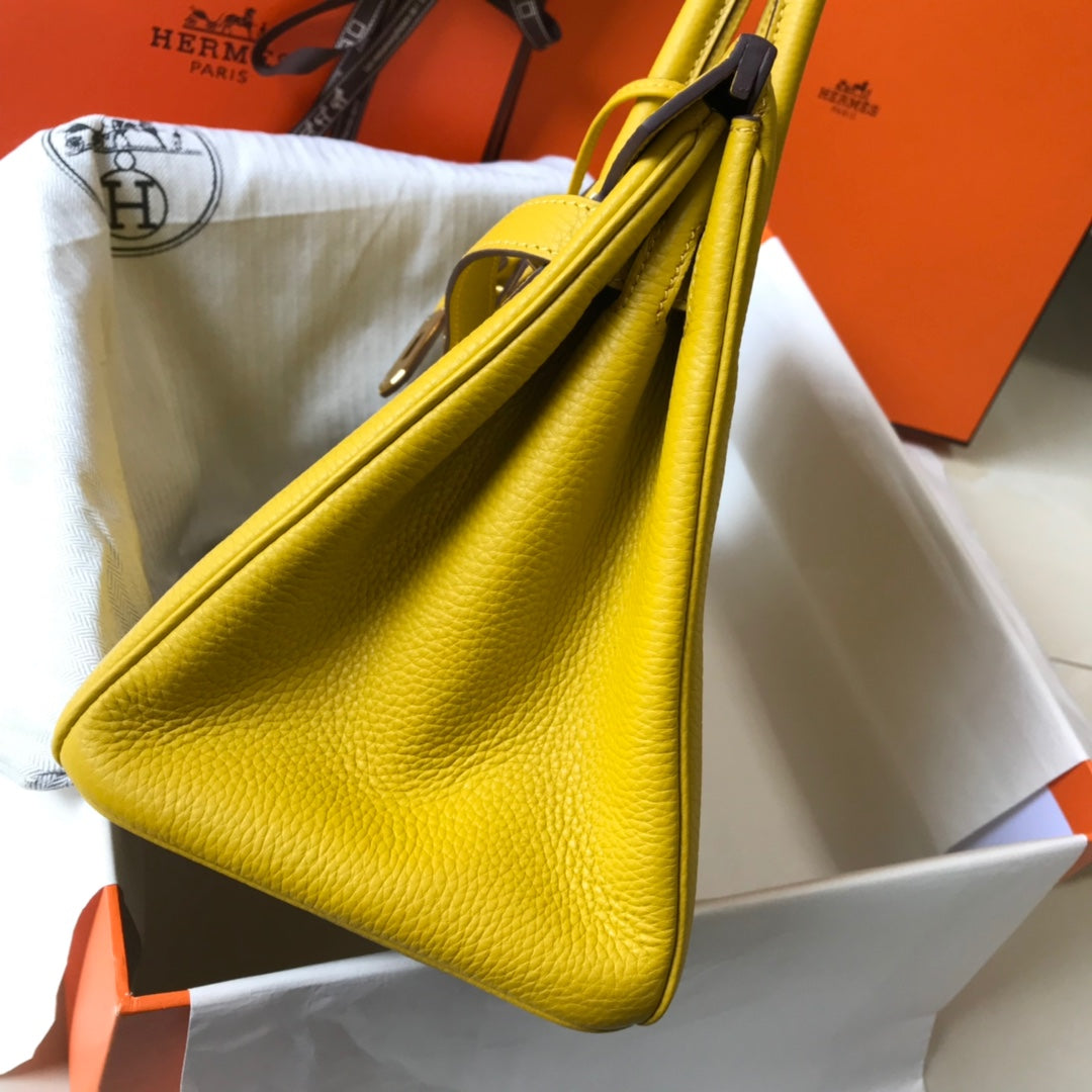 hermes birkin bag Yellow S,about 30 cm