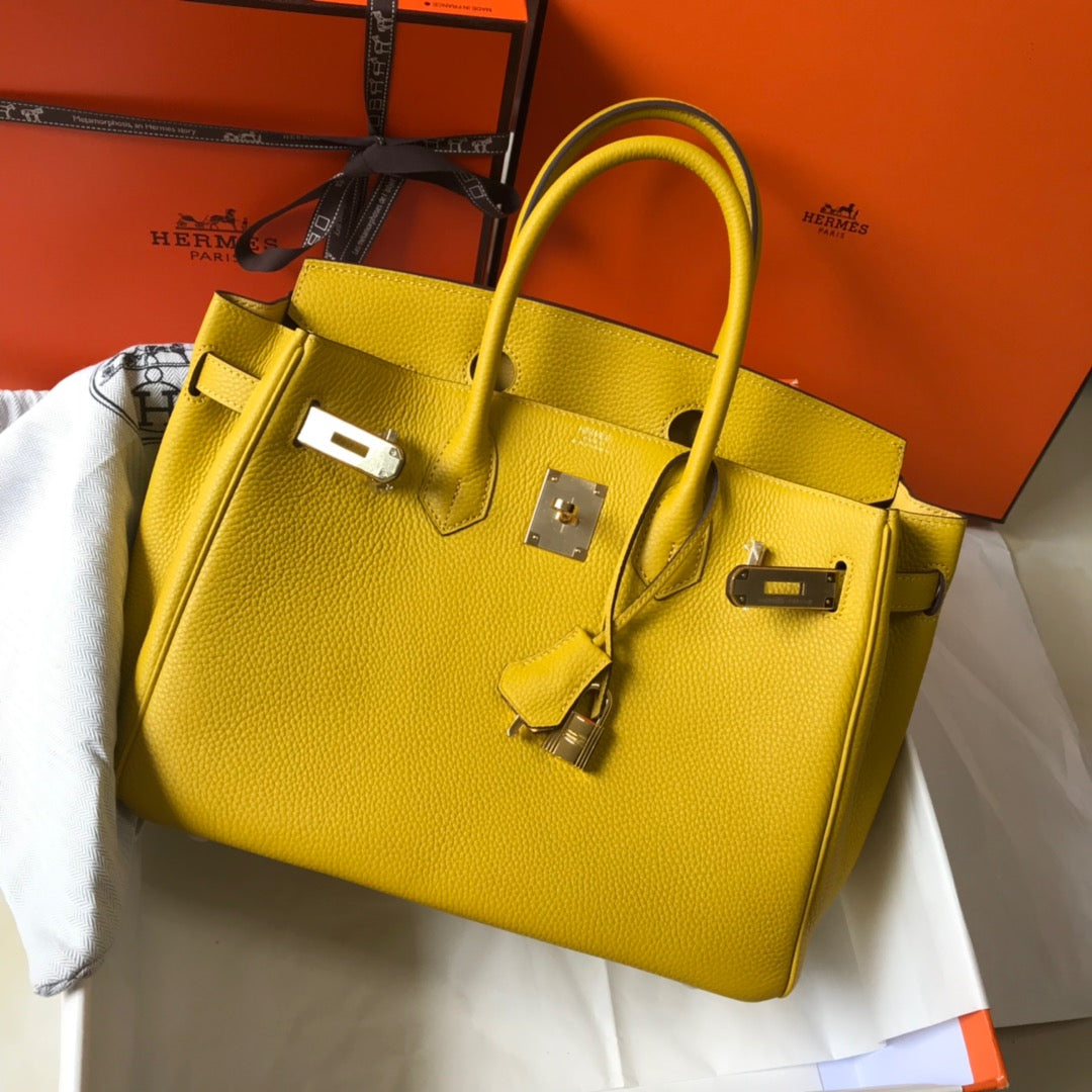 hermes birkin bag Yellow S,about 30 cm
