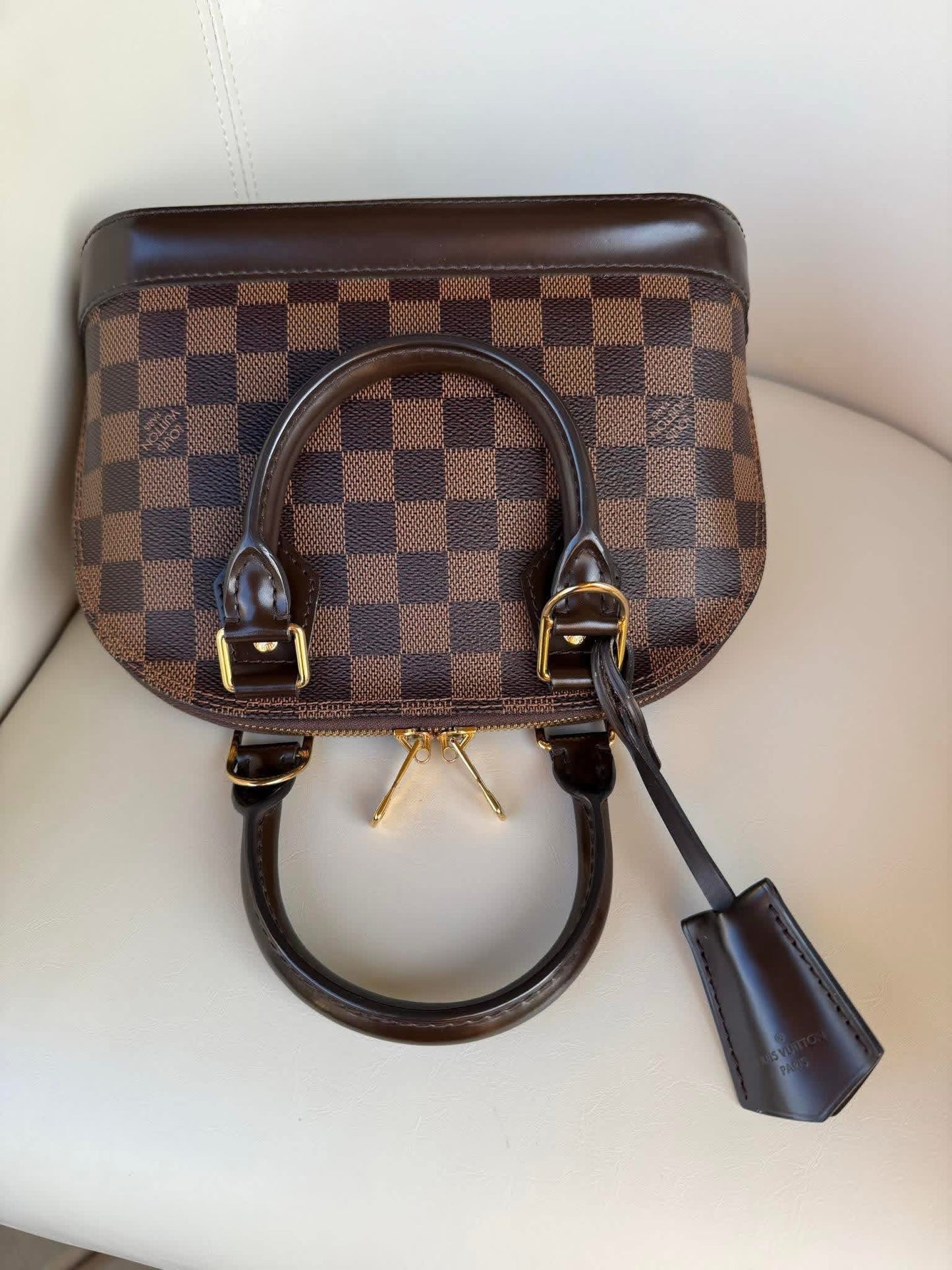 Louis Vuitton Alma BB in Damier Ebene canvas