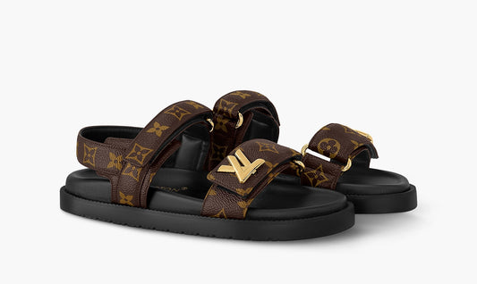 LV Sunset flat comfort sandal is revisited this season