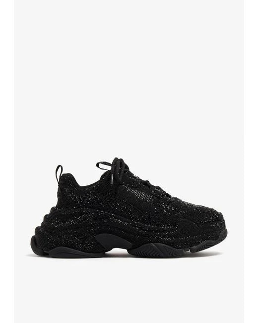 Balenciaga Triple S Black Sparkly Diamond