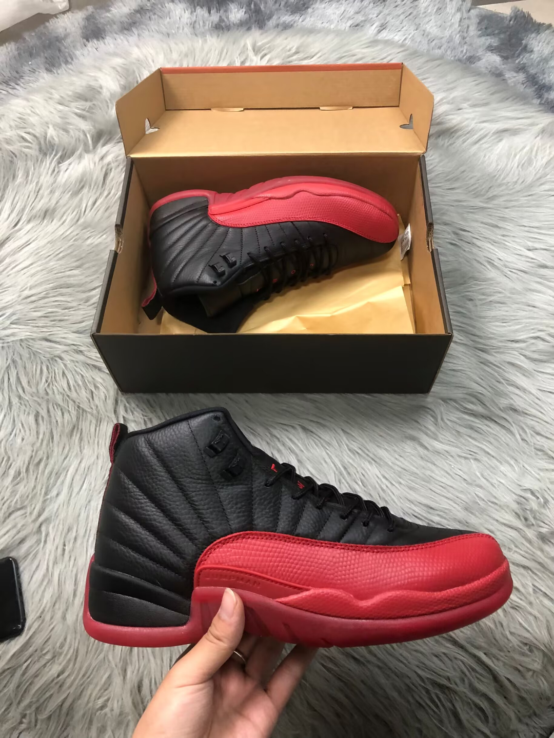 Jordan 12 Black and Red