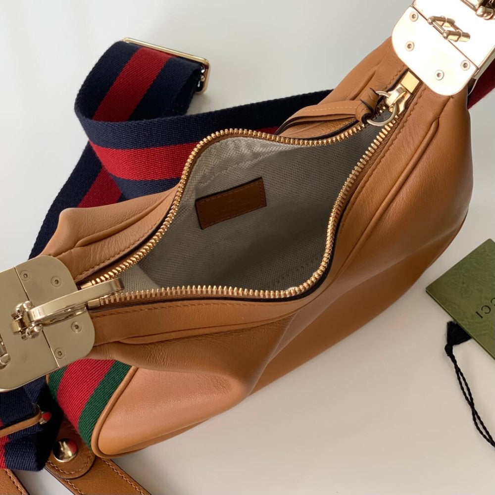 Gucci sac à bandoulière Web Attache en cuir
