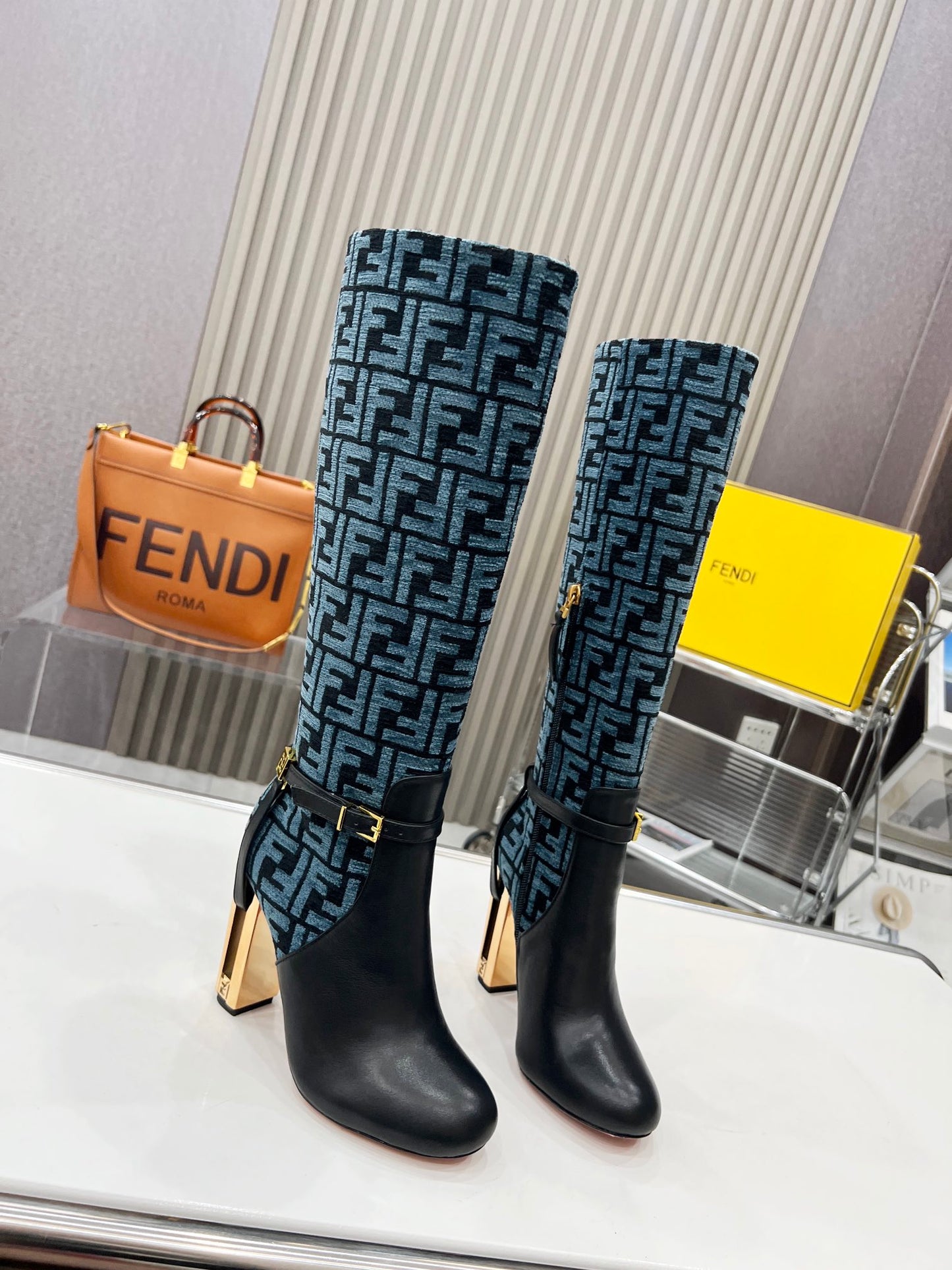 Fendi Boot's Genuine leather ankle