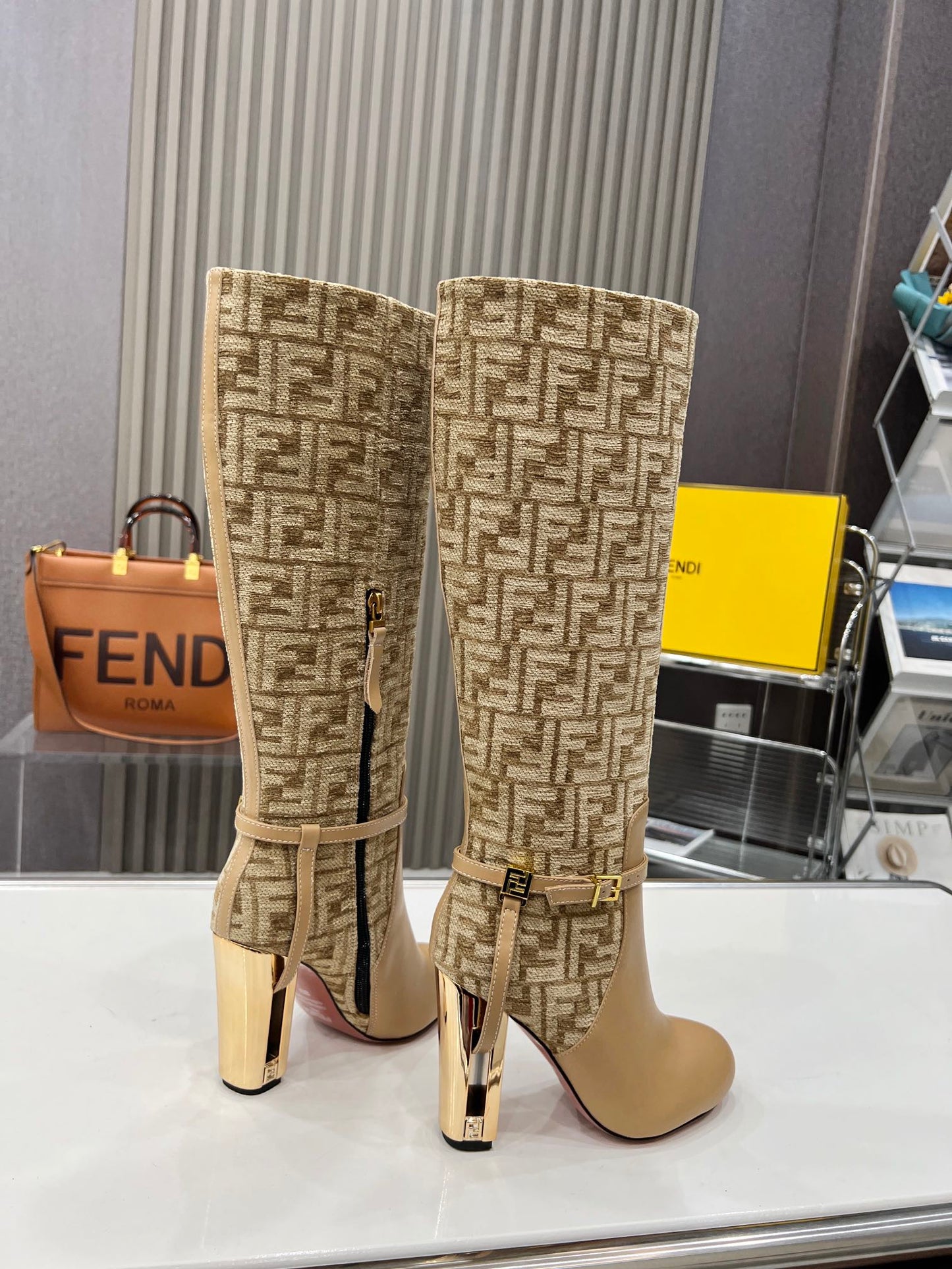 Fendi Boots Genuine leather Ankle