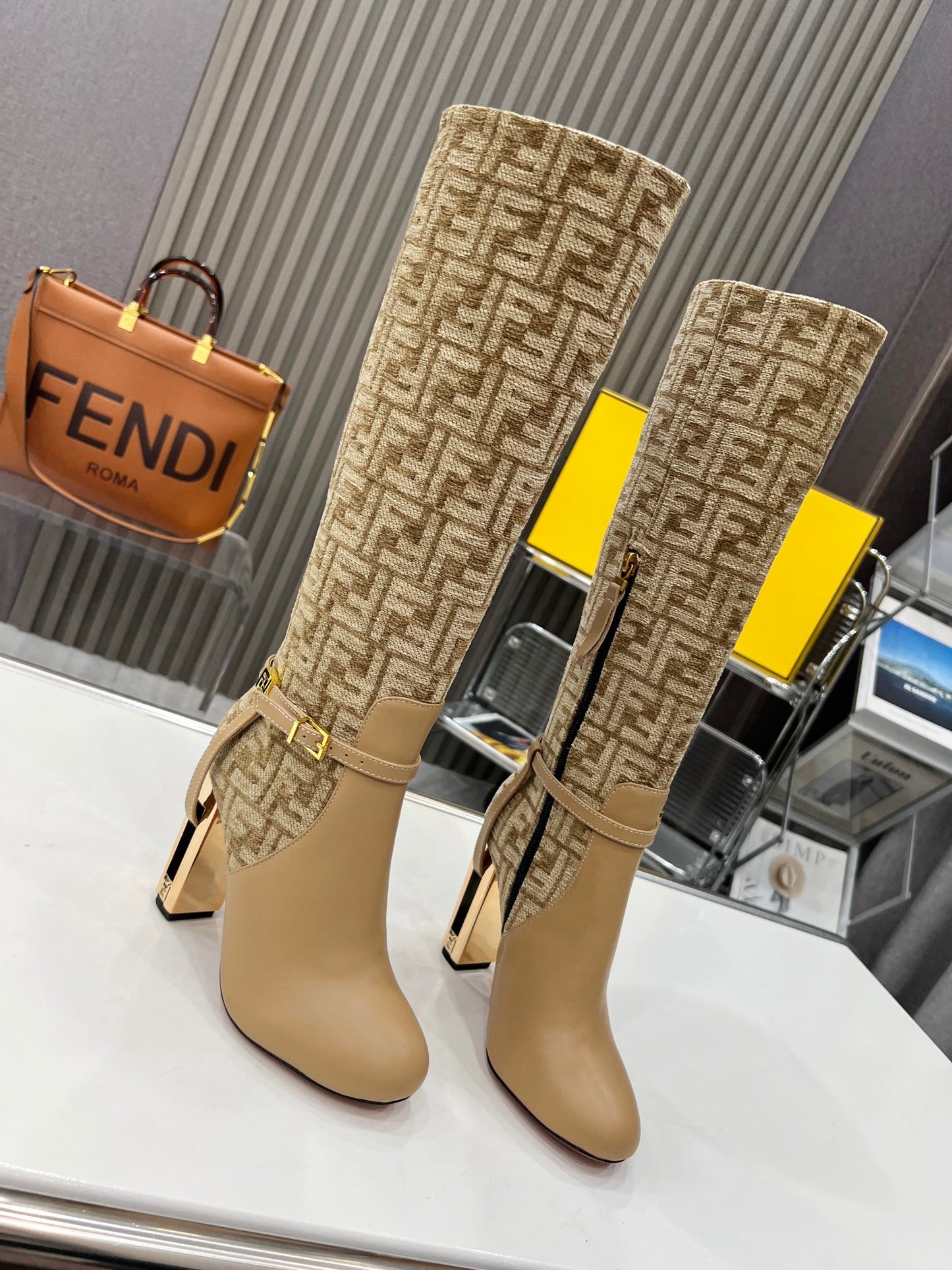 Fendi Boots Genuine leather Ankle