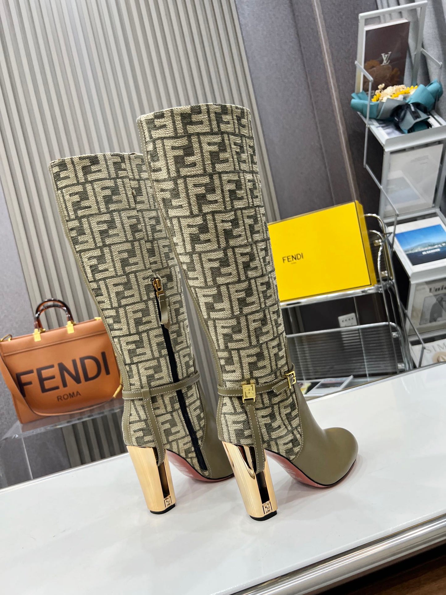 Fendi Boots Genuine leather ankle