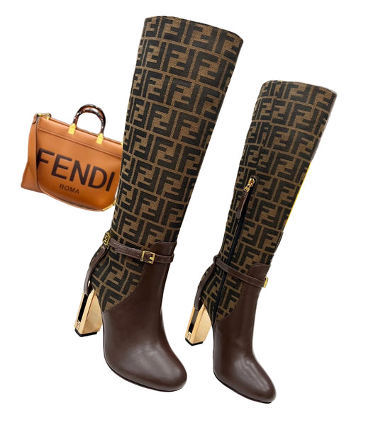 Fendi Boot's Genuine leather ankle