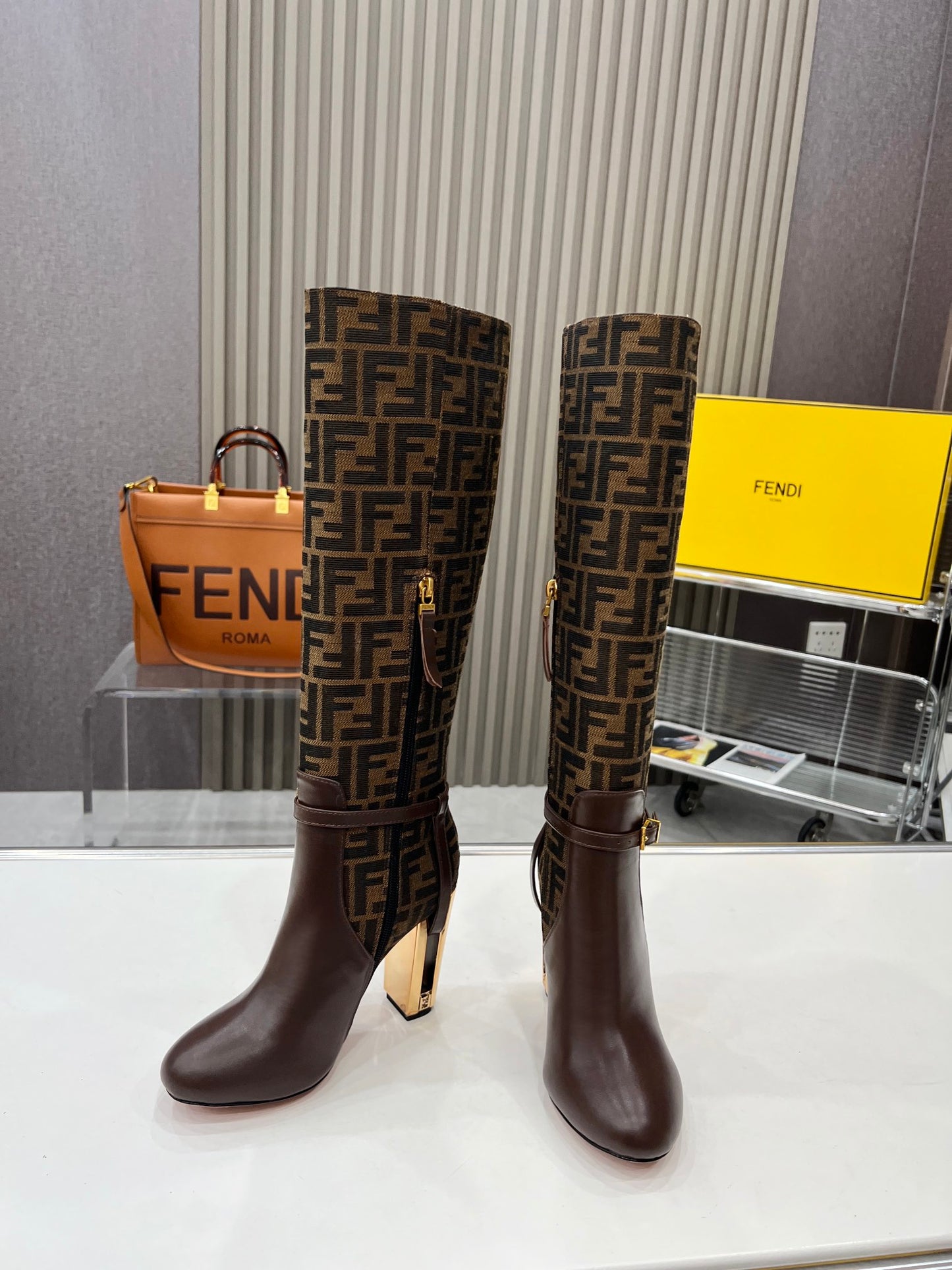 Fendi Boot's Genuine leather ankle