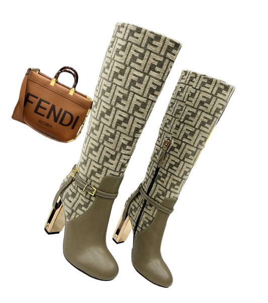 Fendi Boots Genuine leather ankle