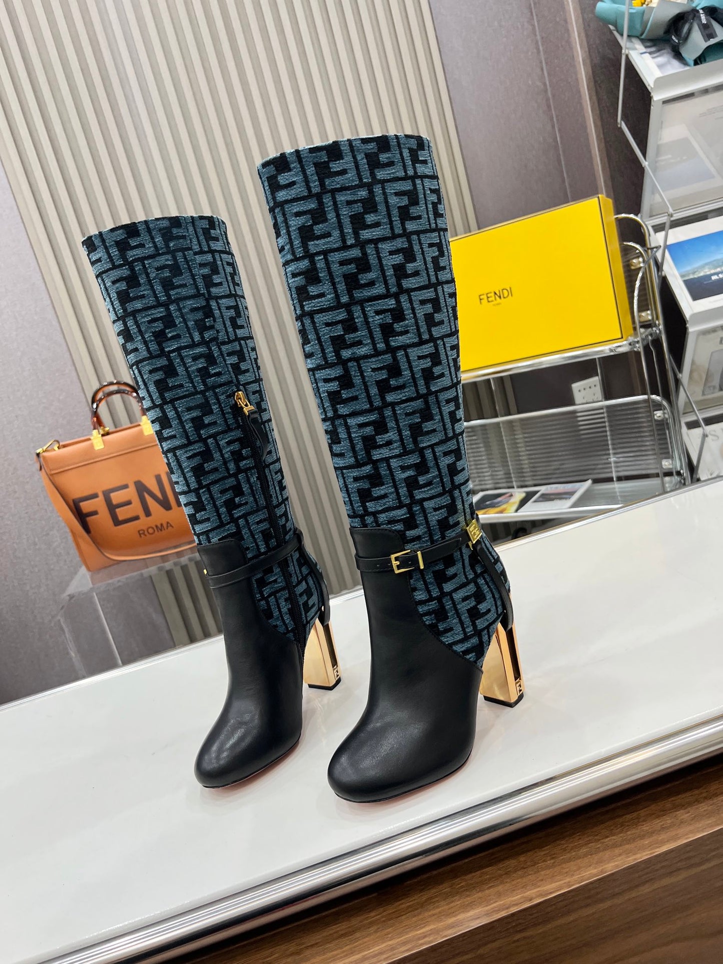 Fendi Boot's Genuine leather ankle