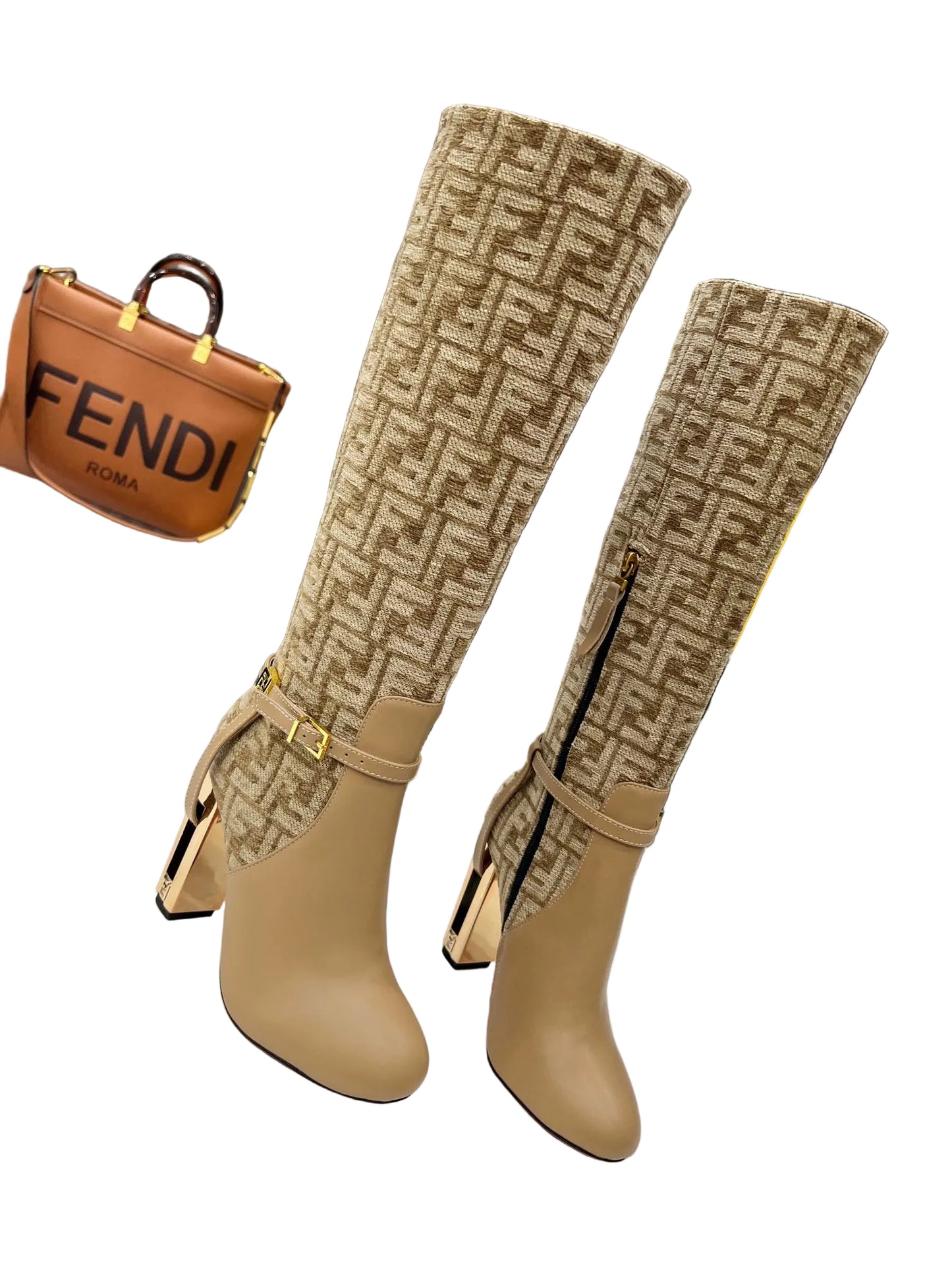 Fendi Boots Genuine leather Ankle