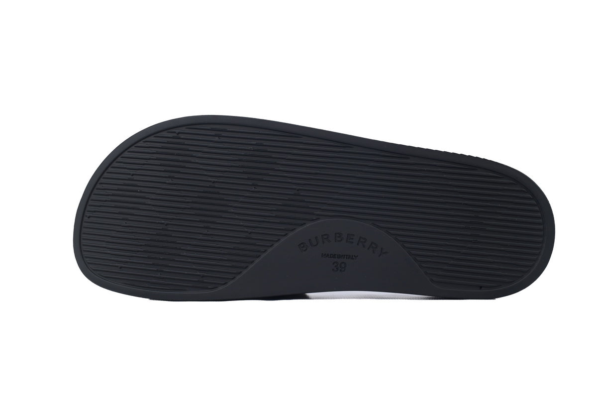 Burberry check slides sandals