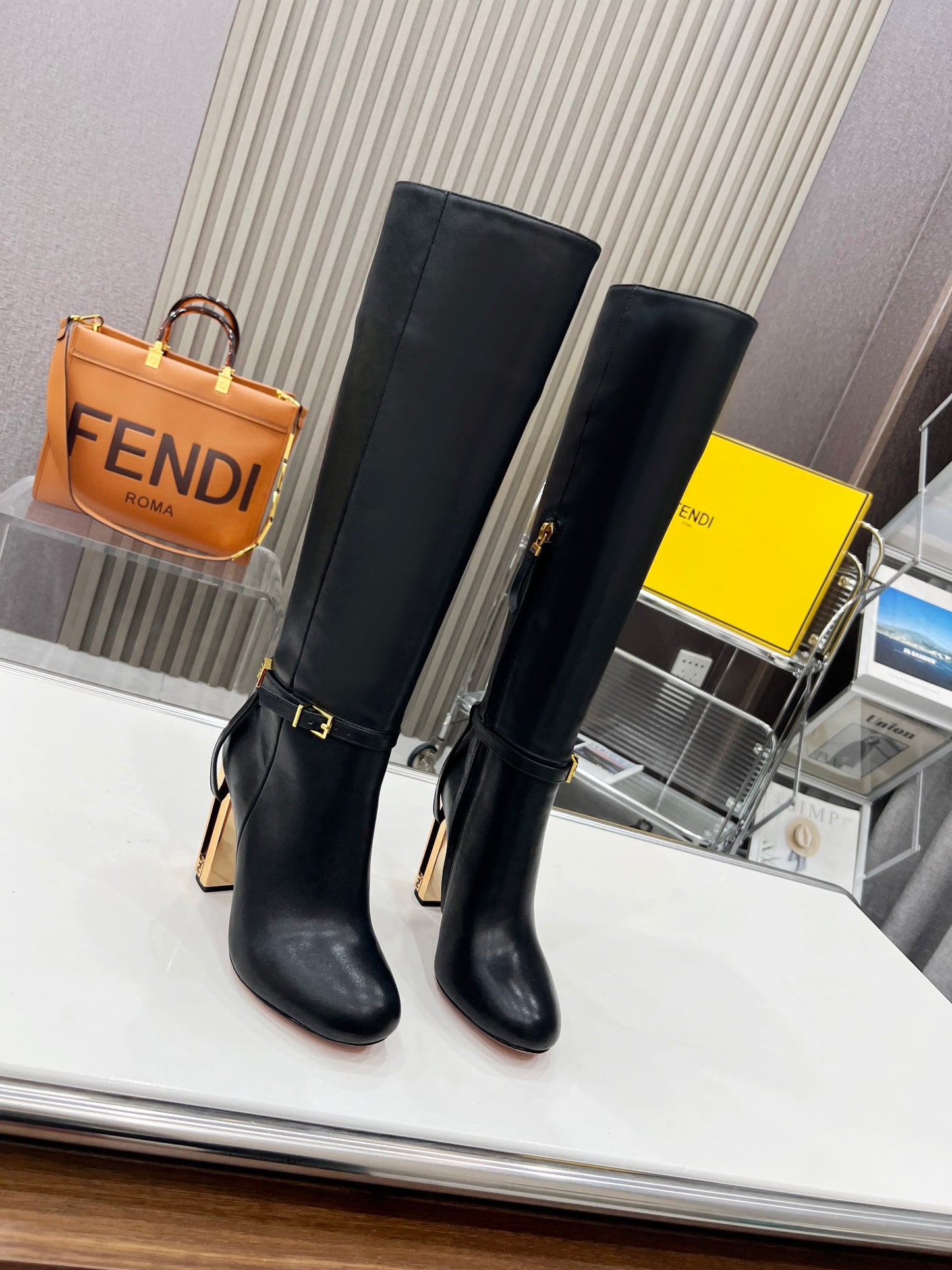 Fendi Boot's Genuine leather ankle
