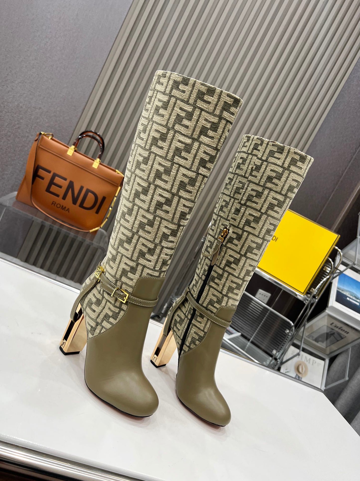 Fendi Boots Genuine leather ankle