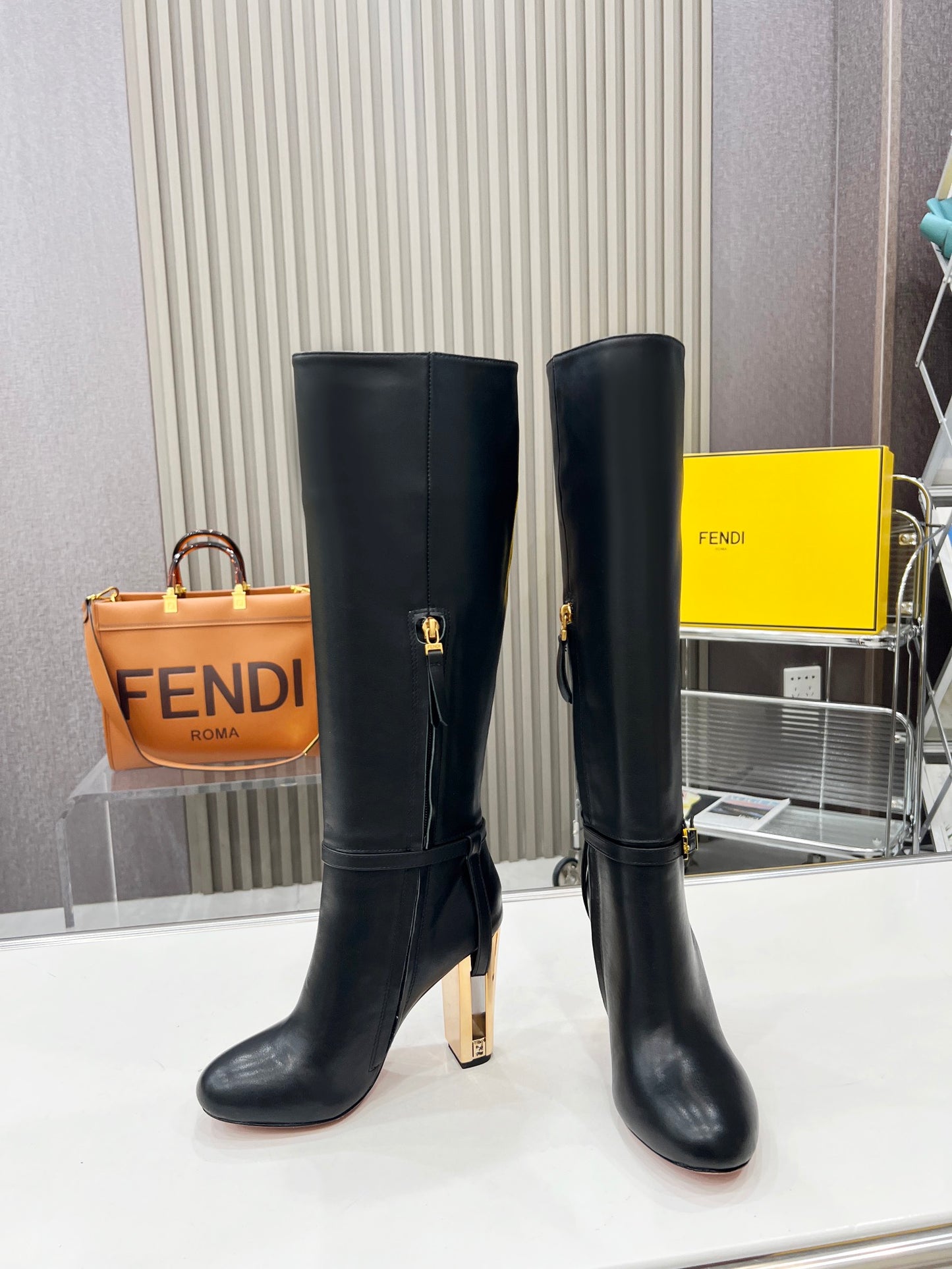 Fendi Boot's Genuine leather ankle