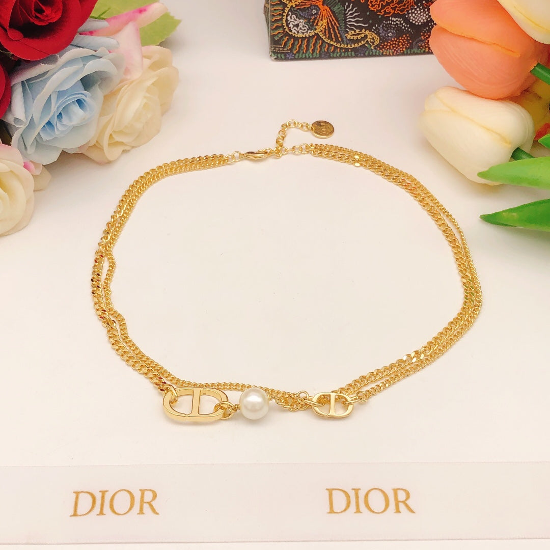 Dior CD Double Necklace
