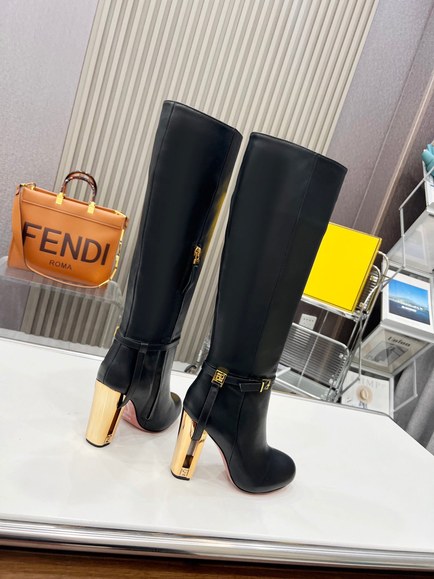 Fendi Boot's Genuine leather ankle