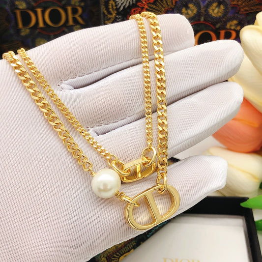 Dior CD Double Necklace
