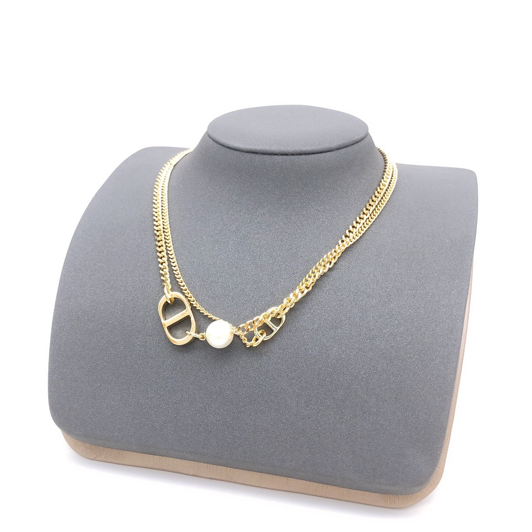 Dior CD Double Necklace
