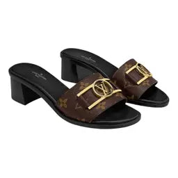 LV Lock It leather mules sandals